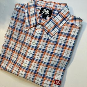 Ecko UNLTD Men's Plaid Short Sleeve Woven Shirt